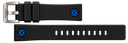 24mm Black Soft Silicon Strap 24/22 8 Colors