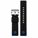 22mm Black Soft Silicon Strap 22/22 7 Colors