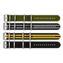 22mm Zuto Ballistic Nylon 2 Pc 3 Square Ring Strap