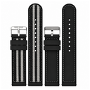 22mm Nylon/silicon Reversible Strap