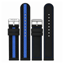 22mm Nylon/silicon Reversible Strap
