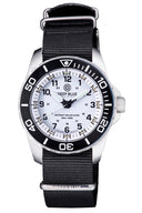 22mm Nuto (NATO-style) 1-Piece Strap, 4 Square Rings, Deep Blue Logo