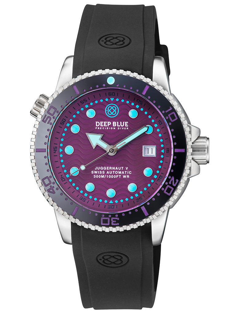 Juggernaut 5 44mm Swiss Automatic Diver Black Ceramic Bezel
