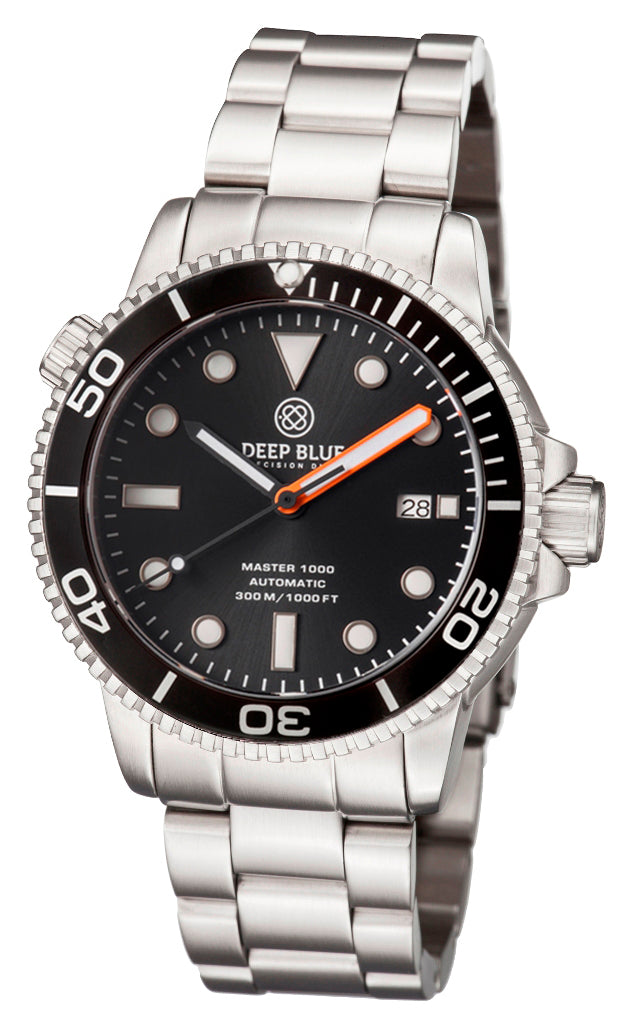 Master 1000 Automatic Diver Black Orange Minute Hand - Bracelet