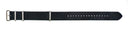 20mm/22mm/24mm/ Black Nuto SS Hardware Ballistic Nylon 3 Square Ring Strap