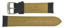 22mm Black Genuine Leather Matte Croco Finish