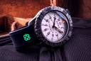 22mm/24mm Black Soft Silicon Strap 22/22 Or 24/22 Lume Deep Blue Logo