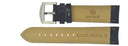 22mm Dark Blue Genuine Leather Strap Vintage Croco Semi Shiny Finish