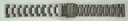 22mm Master Universal Fit Bracelet Straight End Link Stainless Steel Finish