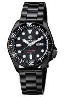 22mm Master Universal Fit Bracelet Straight End Link PVD Black Finish