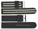 22mm Nylon/silicon Reversible Strap