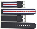 22mm Nylon/silicon Reversible Strap