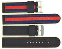 22mm Nylon/silicon Reversible Strap