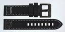 22mm Pilots Leather Strap With SS Or PVD Rivets And Buckle