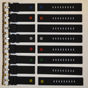 22mm Black Soft Silicon Strap 22/22 7 Colors
