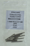 Spring Bars Pack Of 10 -1.78 Mm Thick Choose 20/22/24/26