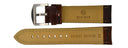 22mm Tan Genuine Leather Strap Vintage Croco Semi Shiny Finish