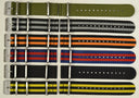 22mm Zuto Ballistic Nylon 2 Pc 3 Square Ring Strap