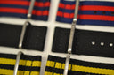 22mm Zuto Ballistic Nylon 2 Pc 3 Square Ring Strap
