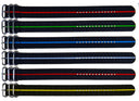 22mm/24mm Ballistic Nylon Strap With Stripe SS Rings