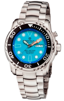 Pro Sea Diver 1000 — Black Bezel, Blue Full Lume Dial, on Bracelet
