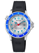 Juggernaut V USA Swiss Automatic – Diver Blue/white Bezel - White Dial Strap