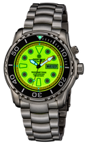 Pro Sea Diver 1000 — Black Yellow Orange Full Lume Bracelet