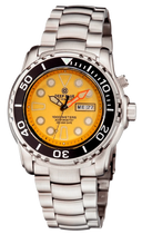 Pro Sea Diver 1000 — Black Yellow Orange Full Lume Bracelet
