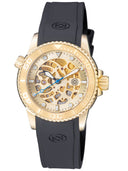 40mm Automatic Skeleton Diver Gold Bezel - Gold Skeleton Dial - Gold Movement - Gold Case