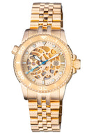 40mm Automatic Skeleton Diver Gold Bezel - Gold Skeleton Dial - Gold Movement - Gold Case - Bracelet