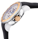 40mm Automatic Skeleton Diver Gold Bezel - Silver Skeleton Dial - Silver Movement - Silver Case