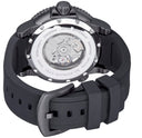 44mm Automatic Skeleton Diver Black Bezel - Black Skeleton Dial - Black/Grey Movement- - Black PVD Case