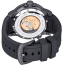 44mm Automatic Skeleton Diver Gold Bezel - Black Skeleton Dial - Gold Movement -black PVD Case