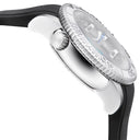 44mm Automatic Skeleton Diver Silver Bezel - Silver Skeleton Dial - Black/Grey Movement- Silver Case