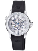 44mm Automatic Skeleton Diver Silver Bezel - Silver Skeleton Dial - Silver Movement - Silver Case