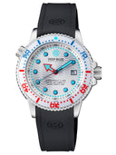 Juggernaut V USA Swiss Automatic – Diver White/red/blue Bezel - White Dial Strap