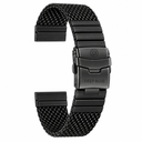 26mm Mesh Bracelet PVD Black Stainless Steel