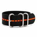 Zulu 22/24 Nylon Steel Strap