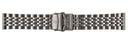 Ricebeads Style Straight End Universal Fit 22mm Stainless Steel Bracelet