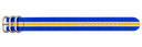 Air Blue — Zulu 22/24 Nylon Steel Strap