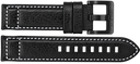 22mm Pilots Leather Strap With PVD Buckle