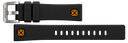 24mm Black Soft Silicon Strap 24/22 8 Colors