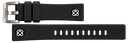 24mm Black Soft Silicon Strap 24/22 8 Colors