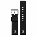 22mm Black Soft Silicon Strap 22/22 7 Colors