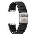 Pu Bracelet 22/24 Mm - Individual Links And Screws Foldover Clasp W/safety -