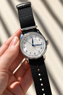Air Captain - Fog (Silver Guilloche, Heat Blued Hands)