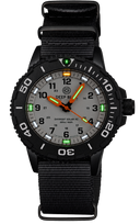 DayNight 43 Solar — White Dial, White Bezel Accents, Orange Hands, Orange & White & Green Lume