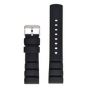 Hydro 91 Natural Rubber Vent Accordian Snug Fit Strap 22mm Black