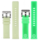 22mm Straight End Soft Silicon Luminous Strap