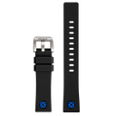 24mm Black Soft Silicon Strap 24/22 8 Colors